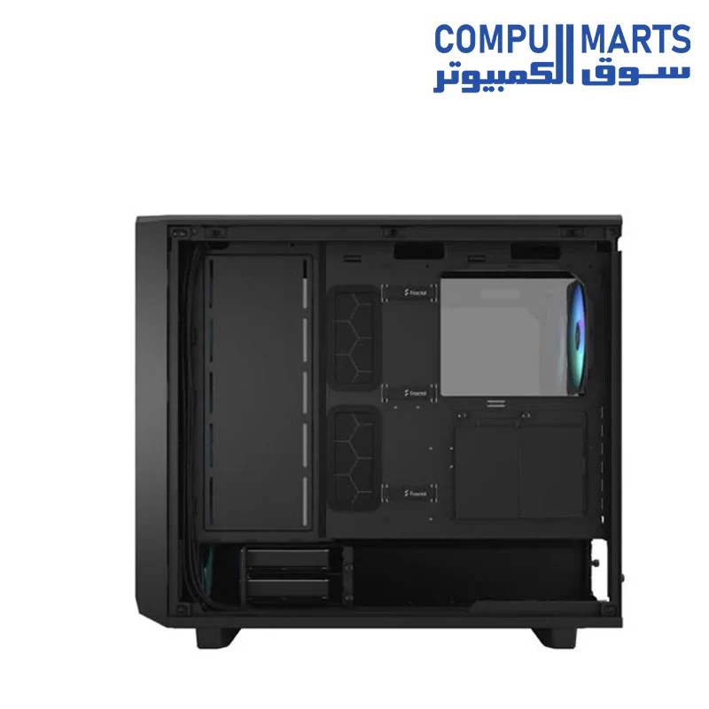 Fractal Design FD-C-MEL2A-05 Meshify 2 Lite ATX RGB Mid Tower Case Light Tint Tempered Glass Black - Image 11