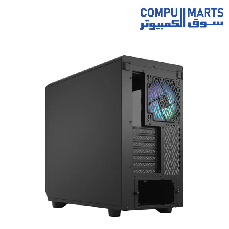 Fractal Design FD-C-MEL2A-05 Meshify 2 Lite ATX RGB Mid Tower Case Light Tint Tempered Glass Black - Image 8