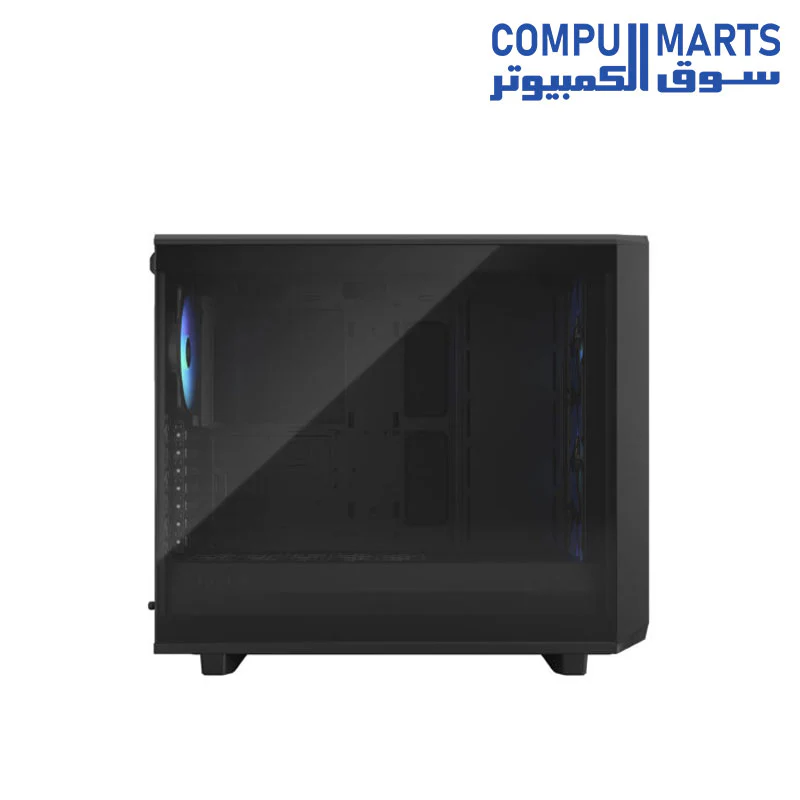 Fractal Design FD-C-MEL2A-05 Meshify 2 Lite ATX RGB Mid Tower Case Light Tint Tempered Glass Black - Image 9