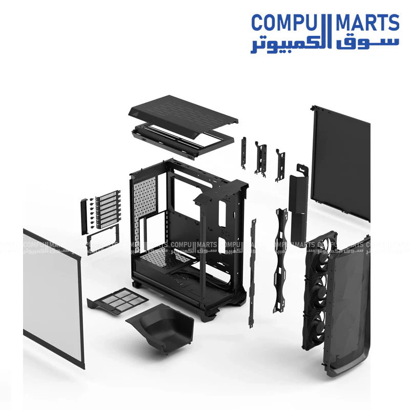 Fractal Design Meshify 3 & Meshify 3 XL Cases – RGB Ambience, Clear and Light Tint Tempered Glass Panels - Image 13