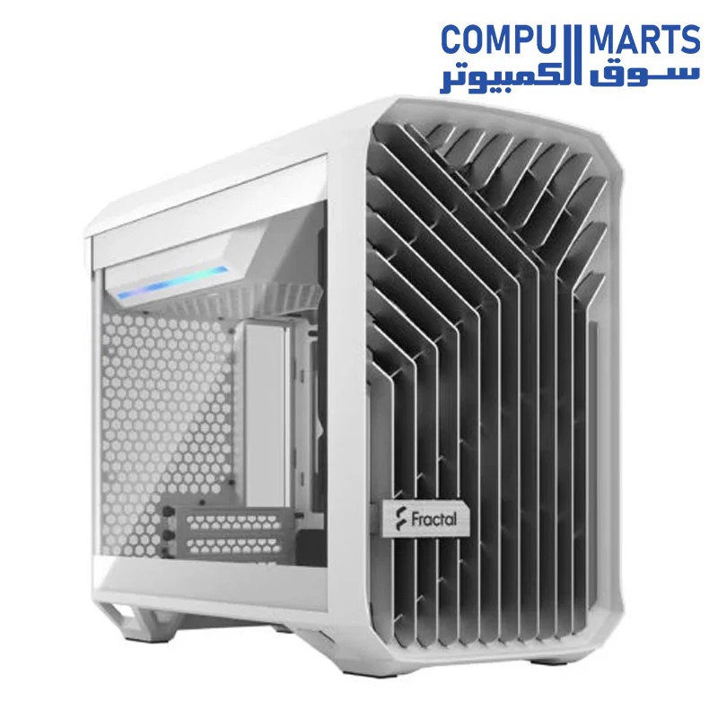 Fractal Design Torrent Nano Tempered Glass Side Panels - Open Grille for Maximum air Intake - 180mm PWM Fan Included - Type C - mITX Airflow Mini Tower PC Gaming Case - Image 3