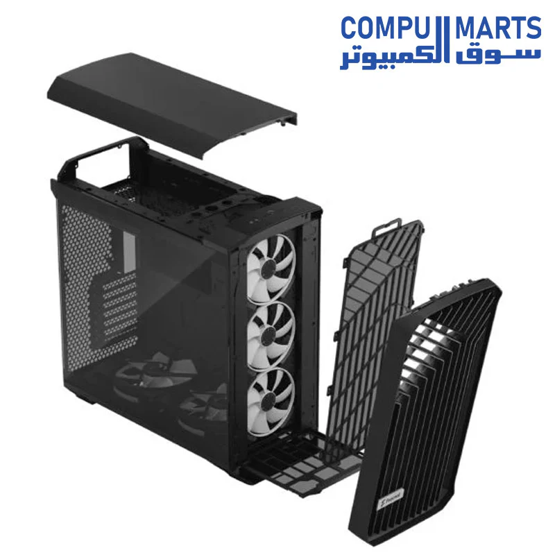 Fractal Design Torrent Black  RGB - Light Tint Tempered Glass Panels - ATX Airflow Mid Tower PC Gaming Case - Image 15