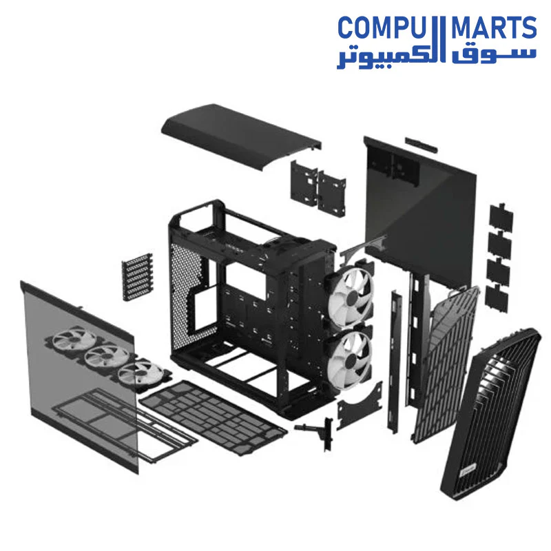 Fractal Design Torrent Black  RGB - Light Tint Tempered Glass Panels - ATX Airflow Mid Tower PC Gaming Case - Image 16