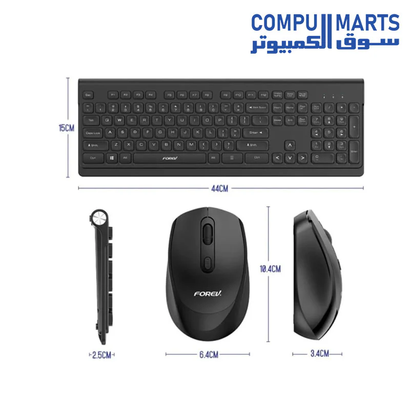 FV-W306 Wireless Gaming keyboard and mouse suit Esports Light-Emitting Office Desktop Laptop Keyboard - Image 2