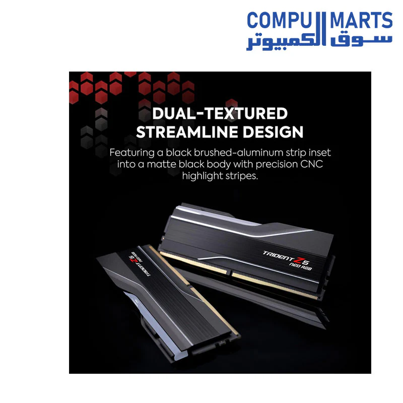G.SKILL Trident Z5 Neo RGB Series (AMD Expo) DDR5 RAM 32GB (2x16GB) 6000MT/s CL30-38-38-96 1.35V Desktop Computer Memory UDIMM - Matte Black (F5-6000J3038F16GX2-TZ5NR) - Image 4