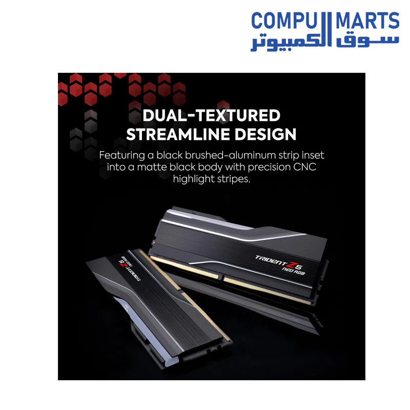 G.SKILL Trident Z5 Neo RGB Series (AMD Expo) DDR5 RAM 96GB (2X 48GB) 6000MT/s CL30-36-36-96 1.35V Desktop Computer Memory U-DIMM - Matte Black (F5-6000J3036F48GX2-TZ5NR) - Image 4