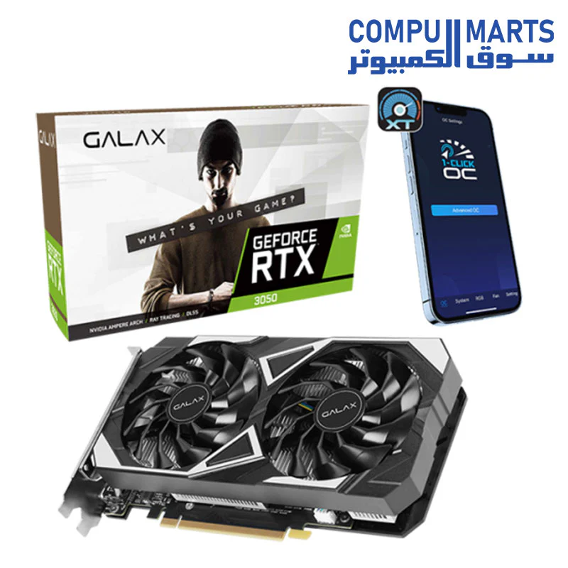 Galax Geforce Rtx 3050 Ex, 6gb, Gddr6, 96bit Graphics Card - 35nrldmd9oex - Image 2