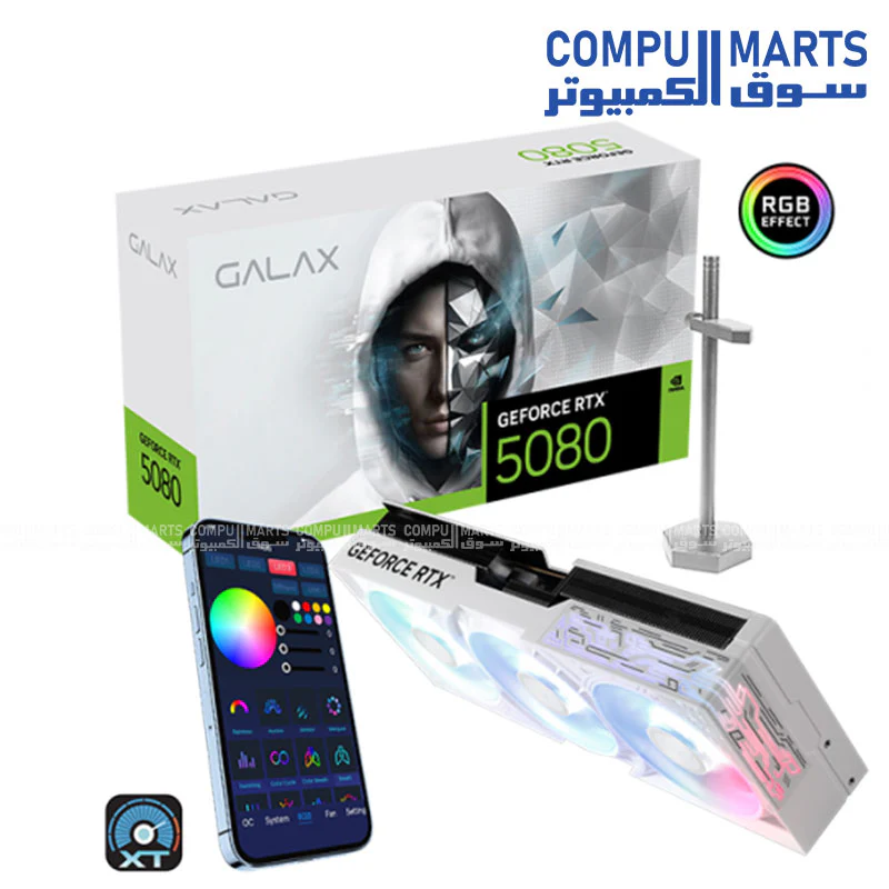 GALAX GeForce RTX 5080 1-Click OC 16GB GDDR7 256-bit DP2.1b*3/HDMI 2.1b/DLSS 4 GRAPHIC CARD - Image 2