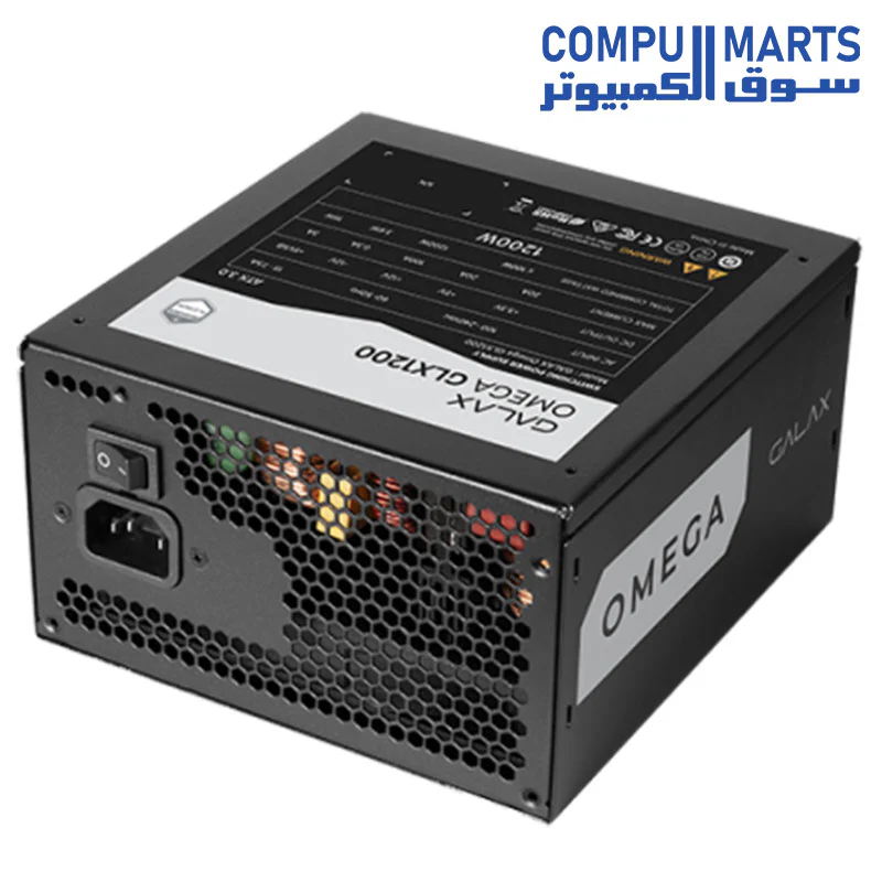 GALAX Omega GLX1200 PSU (2024) - 1200 Watt- 80+ Gold Certified/Cybenetics Platinum/Fully Modular/Sleeved Cables/ATX 3.0 Gaming Power Supply - Image 3