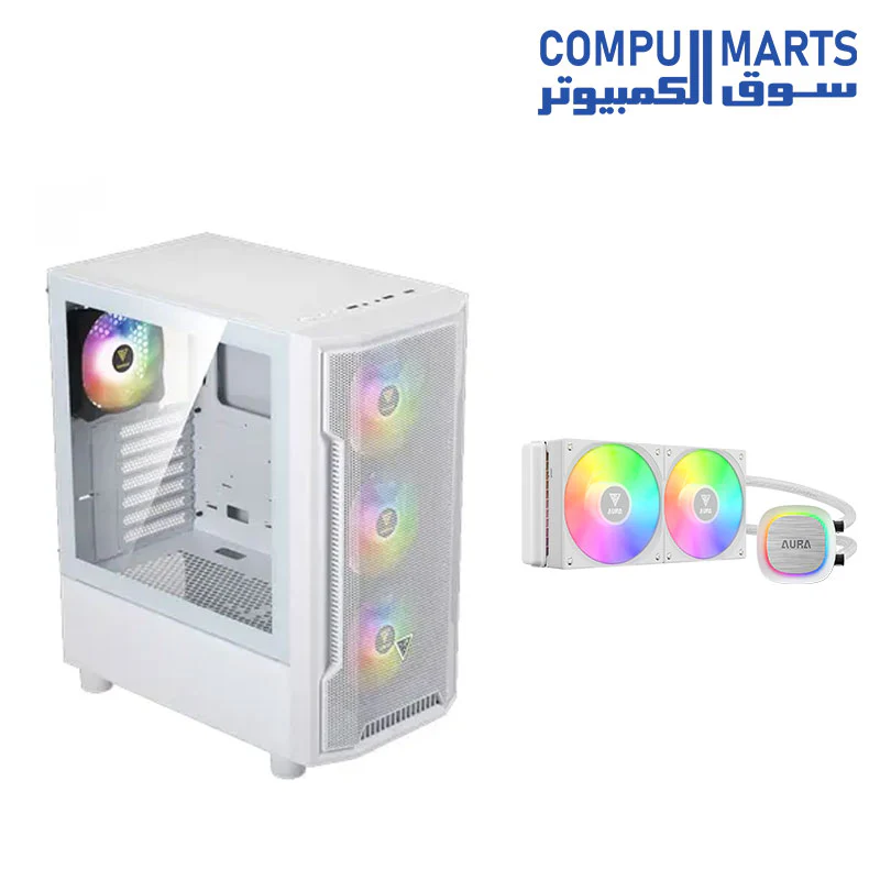 GAMDIAS ATHENA M6 LITE Case + Aura GL240 V2 Cooler - Image 5