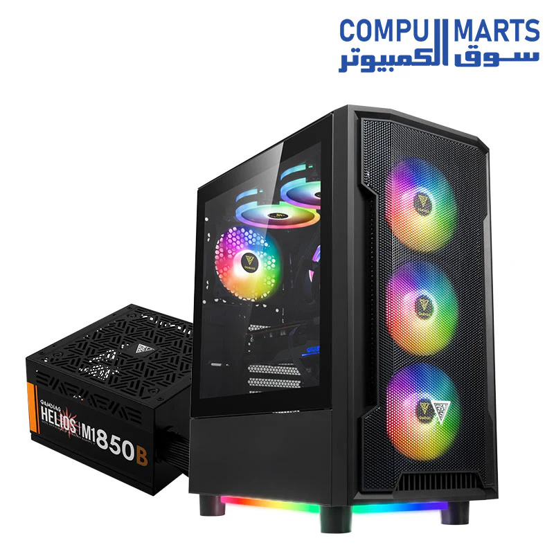 GAMDIAS ATHENA M6 LITE Mid-Tower Gaming Case + PSU - Image 10
