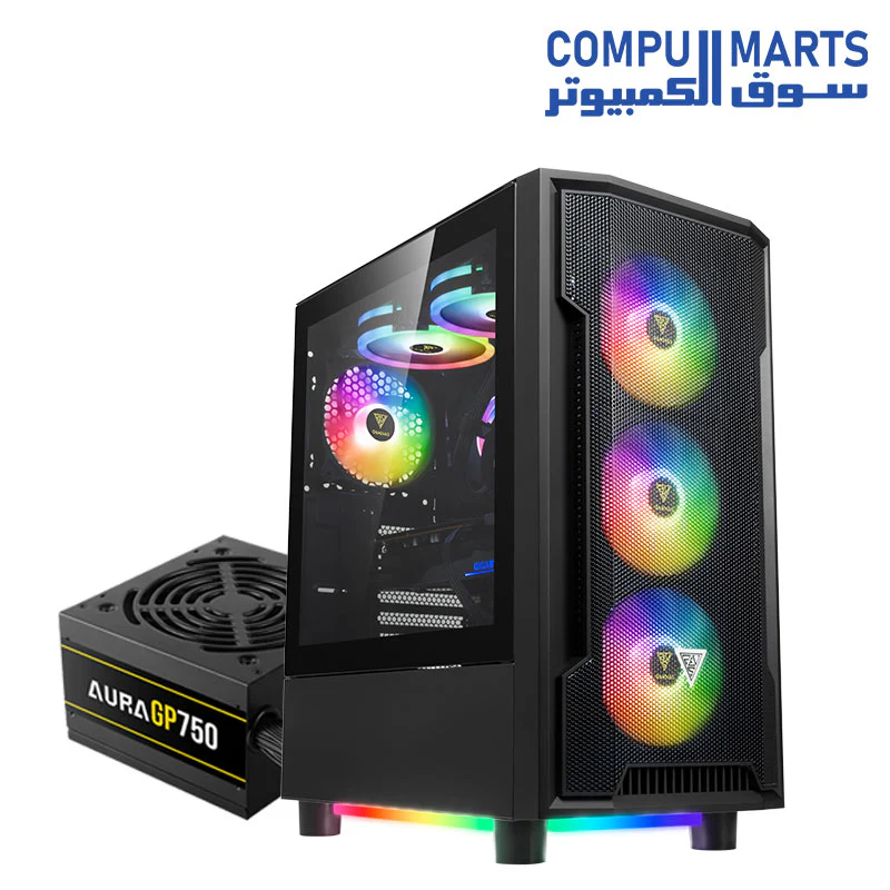 GAMDIAS ATHENA M6 LITE Mid-Tower Gaming Case + PSU - Image 11