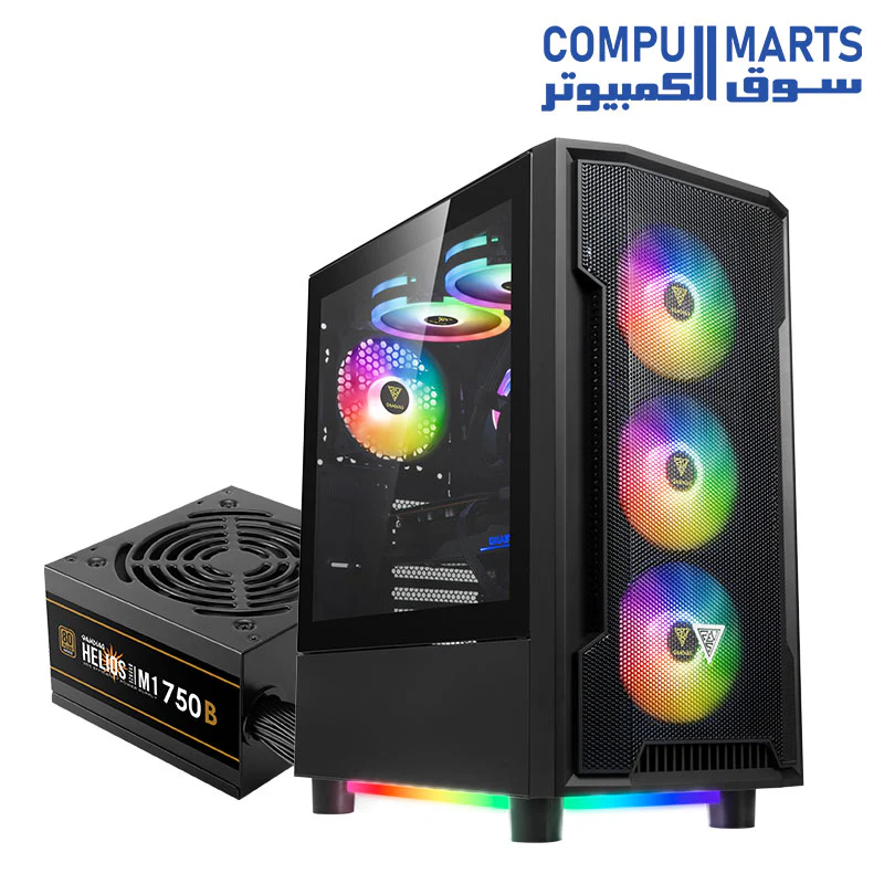 GAMDIAS ATHENA M6 LITE Mid-Tower Gaming Case + PSU - Image 12