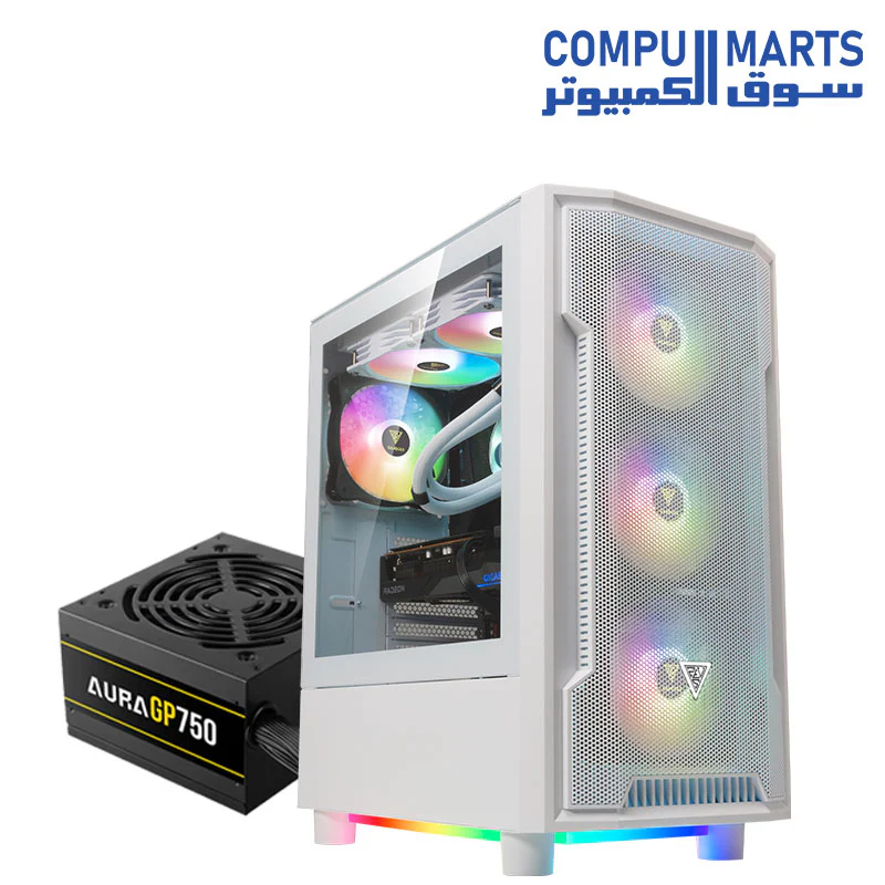 GAMDIAS ATHENA M6 LITE Mid-Tower Gaming Case + PSU - Image 13