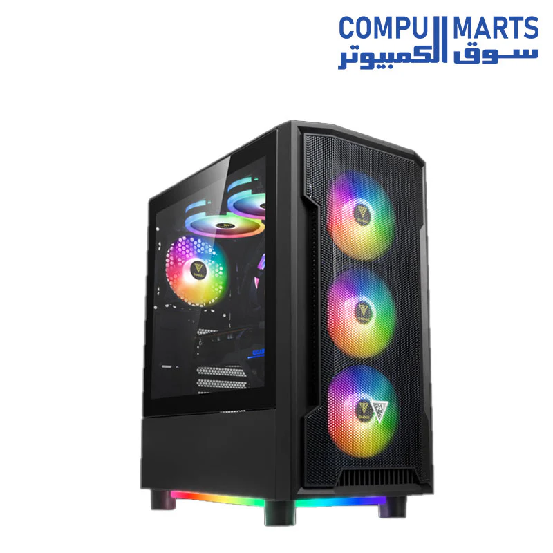 GAMDIAS ATHENA M6 LITE Mid-Tower Gaming Case + PSU - Image 2