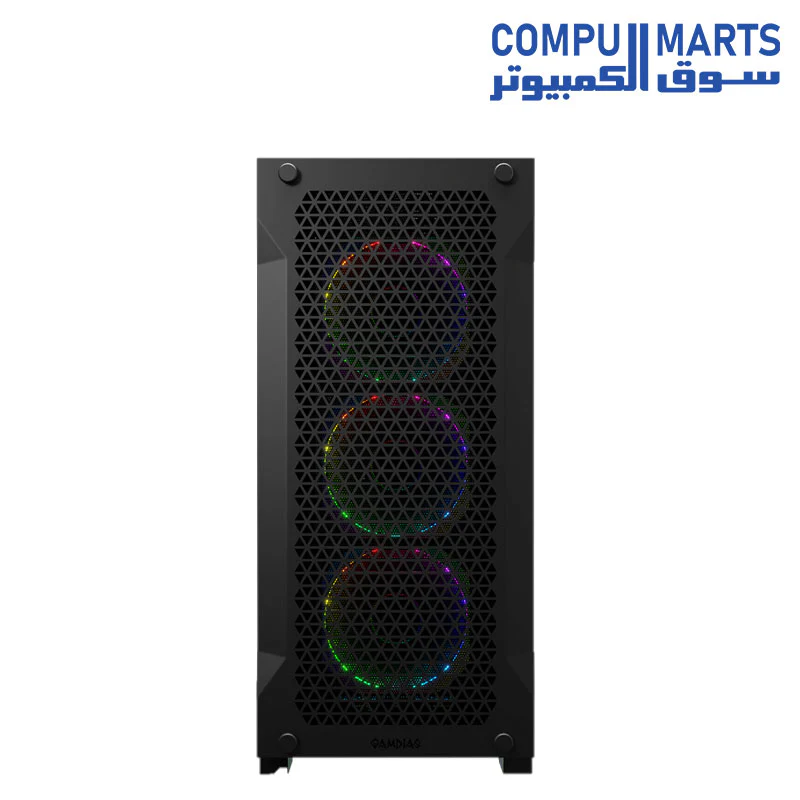 GAMDIAS ATHENA P1 Black Mid-Tower Gaming Case - Image 3