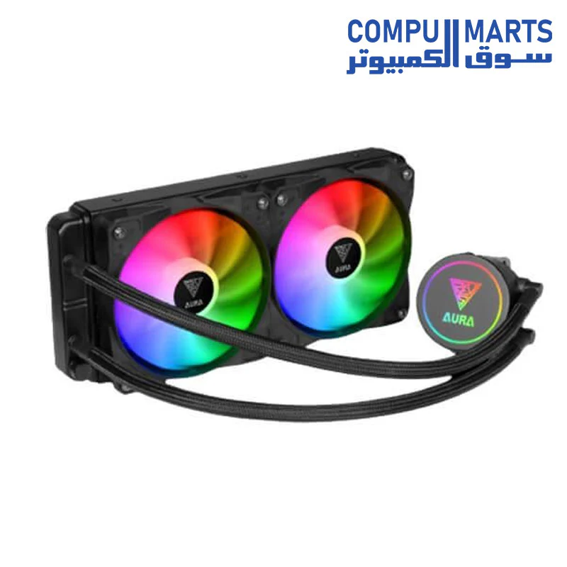 GAMDIAS AURA GL240 RGB Liquid CPU Cooler - Image 3