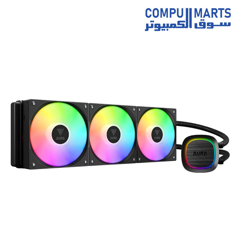 GAMDIAS AURA GL360 V2 ARGB Liquid CPU Cooler - Image 2