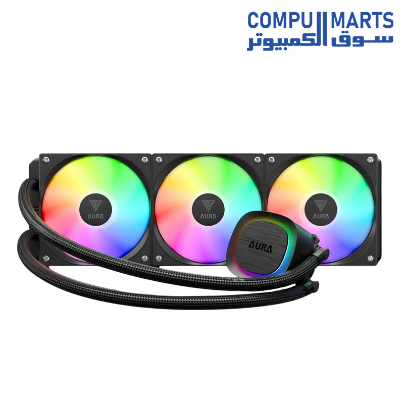 GAMDIAS AURA GL360 V2 ARGB Liquid CPU Cooler - Image 3