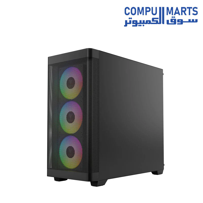 GAMDIAS ATHENA M3 ATX Mid Tower Computer Case Tempered Glass - Image 4