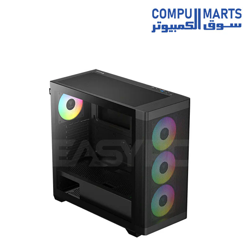 GAMDIAS ATHENA M3 ATX Mid Tower Computer Case Tempered Glass - Image 8