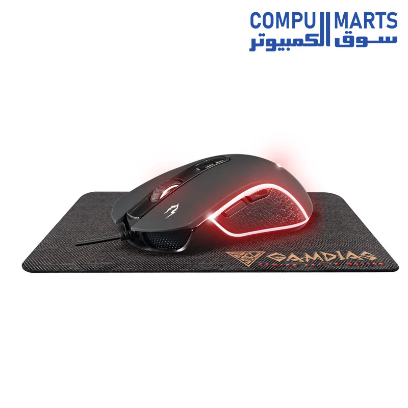GAMDIAS Zeus E3 RGB Gaming Mouse 3,600 DPI + NYX E1 Mouse Pad 23.5 X 18 CM - Image 3