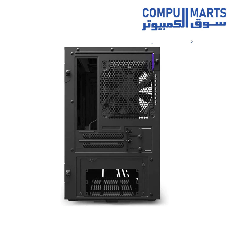 NZXT H210 - CA-H210B Mini-ITX PC - Front I/O USB Type-C Port  Gaming Case - Tempered Glass Side Panel - Cable Management System - Water Cooling Ready - Radiator Bracket - Image 8