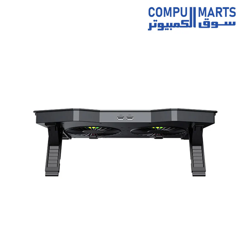 Gaming Cooler Pad  GAMENOTE F2072 LED Light With 2 Fan &amp; 2 USB Ports For 17 Inch Laptop - Image 4