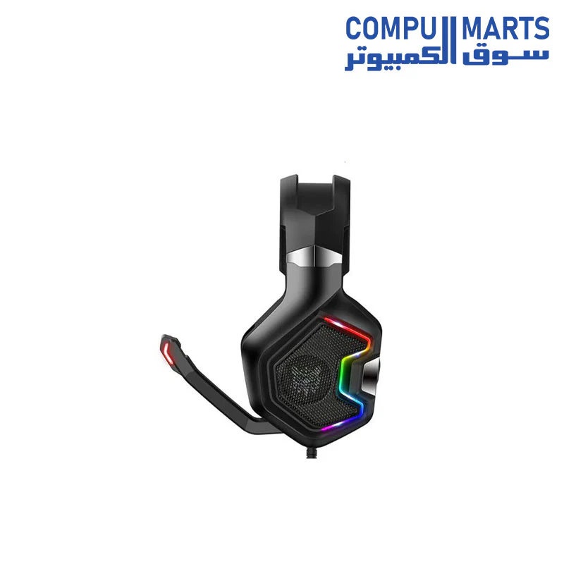 ONIKUMa K10 PRO Gaming Headset with Surround Sound Pro Noise Canceling Gaming Headphones with Mic & RGB LED Light for PS4, Super Nintendo,PC,Xbox One(adapter Not Included) - Image 3
