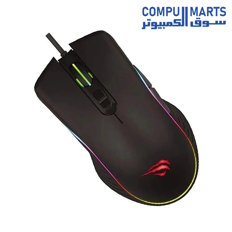 havit Gamenote Ms1006 RGB Backlit Gaming Mouse- 3200dpi - Image 4