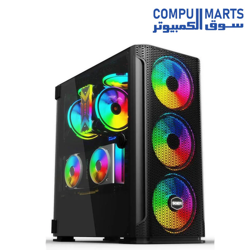 Case Technozone C 300 With 6RGB FAN - Image 2