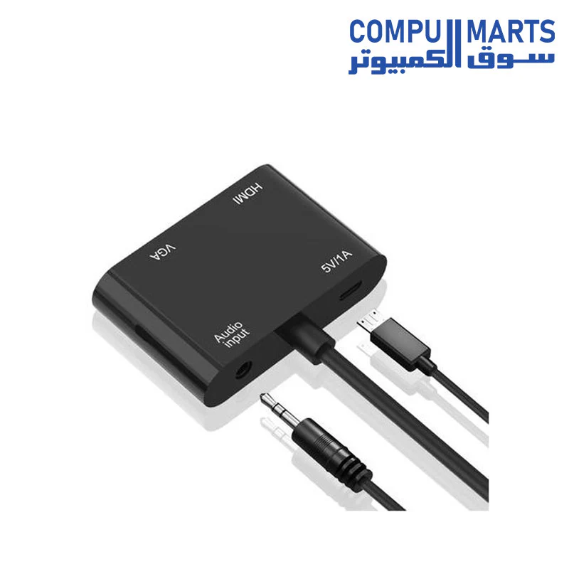 VGA to VGA & HDMI Female Splitter Adapter Cable with 3.5 mm Audio Cable VGA Male to VGA and HDMI Female - Image 2