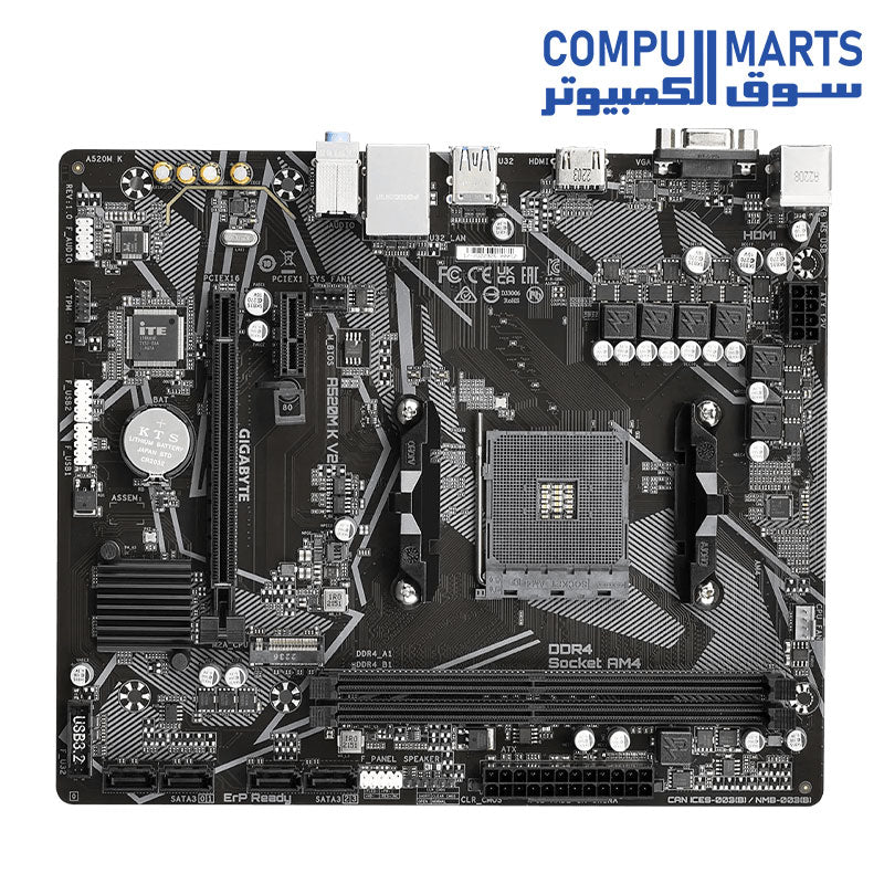 Gigabyte A520M K V2 Motherboard - Image 4