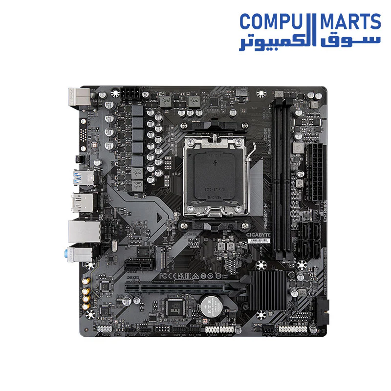 GIGABYTE A620M H Motherboard – AMD AM5 – Micro-ATX – DDR5 – PCIe 4.0 – M.2 – HDMI / DisplayPort – USB 3.2 – Ryzen 7000 / 8000 / 9000 Ready - Image 2