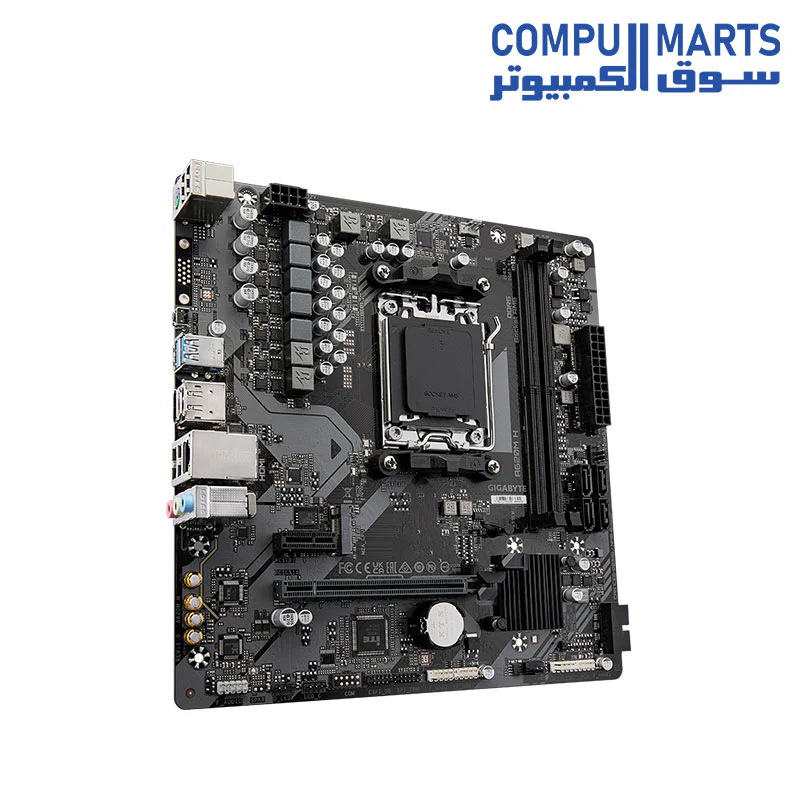 GIGABYTE A620M H Motherboard – AMD AM5 – Micro-ATX – DDR5 – PCIe 4.0 – M.2 – HDMI / DisplayPort – USB 3.2 – Ryzen 7000 / 8000 / 9000 Ready - Image 3