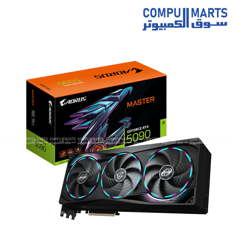GIGABYTE AORUS GeForce RTX 5090 MASTER 32GB GDDR7 Graphics Card – PCIe 5.0, DLSS 4, HDMI 2.1, DisplayPort 2.1 - Image 2