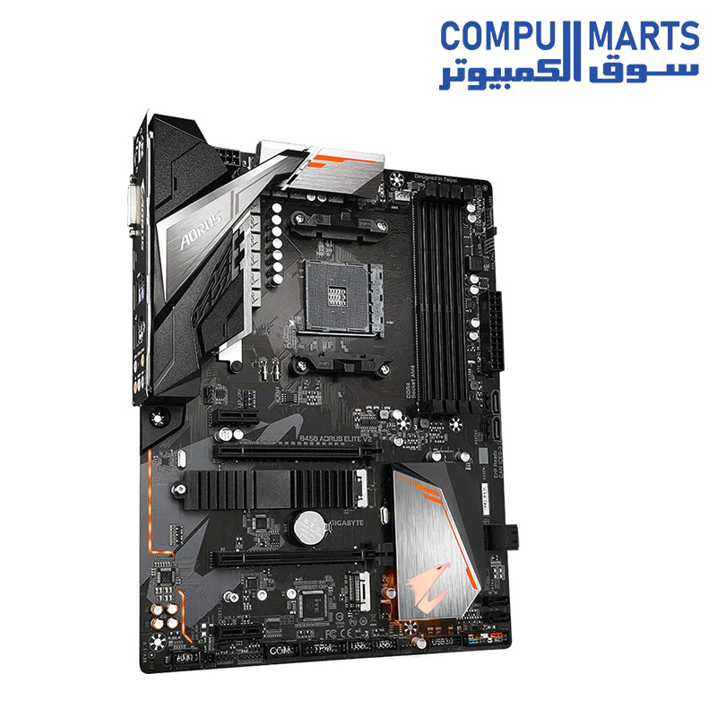 GIGABYTE B450 AORUS ELITE V2 AM4 AMD B450 SATA 6GB/S ATX AMD Ryzen MOTHERBOARD - Image 3
