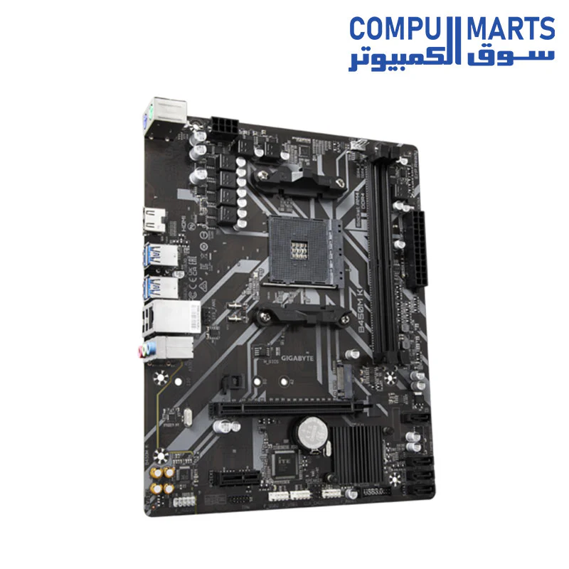 Gigabyte B450M K AM4 AMD DDR4 Motherboard - Image 3