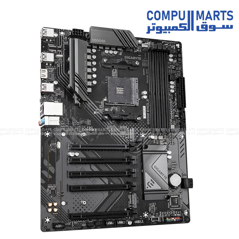 GIGABYTE B550 EAGLE – AMD AM4, DDR4 4733 MHz OC, PCIe 4.0, Dual M.2, ATX Motherboard - Image 3