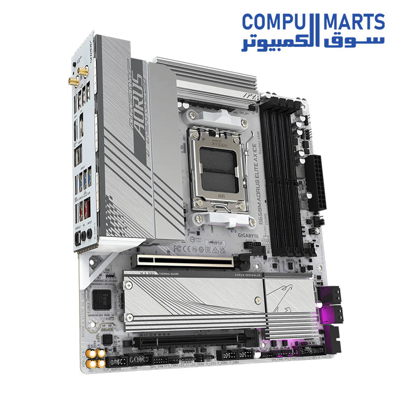 GIGABYTE B650M AORUS ELITE AX ICE Motherboard - Image 2
