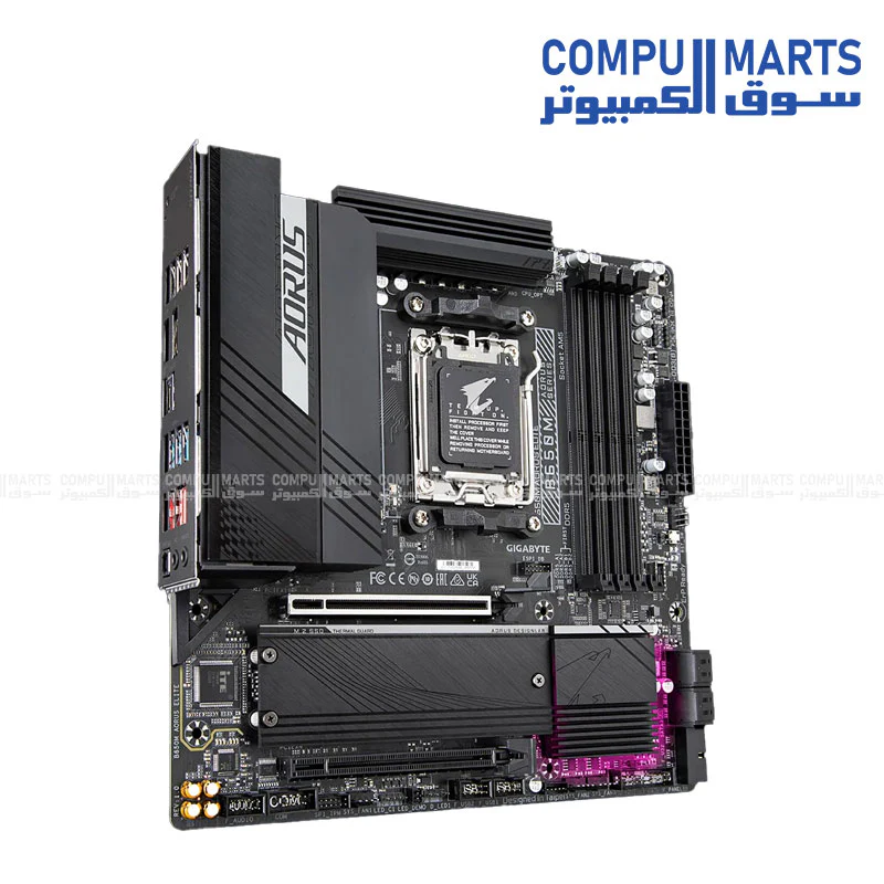 GIGABYTE B650M AORUS ELITE Motherboard – AMD AM5 – Micro-ATX – DDR5 – PCIe 5.0 – M.2 – USB 3.2 – Ryzen 7000 / 8000 / 9000 Ready - Image 4