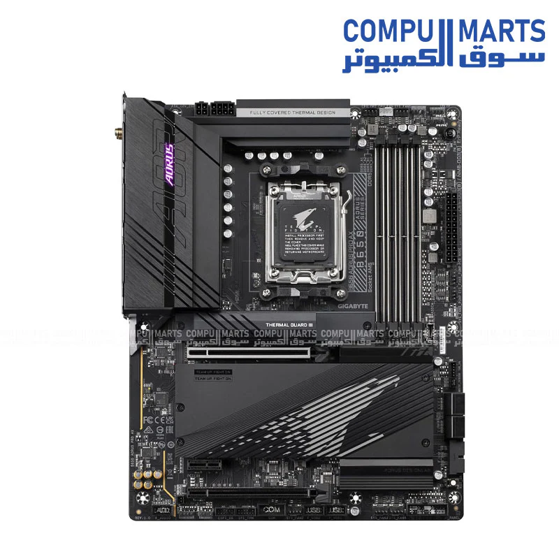 GIGABYTE B650M AORUS PRO AX – AMD AM5 Micro-ATX DDR5 Motherboard with PCIe 5.0, Wi-Fi 6E & RGB Fusion - Image 2