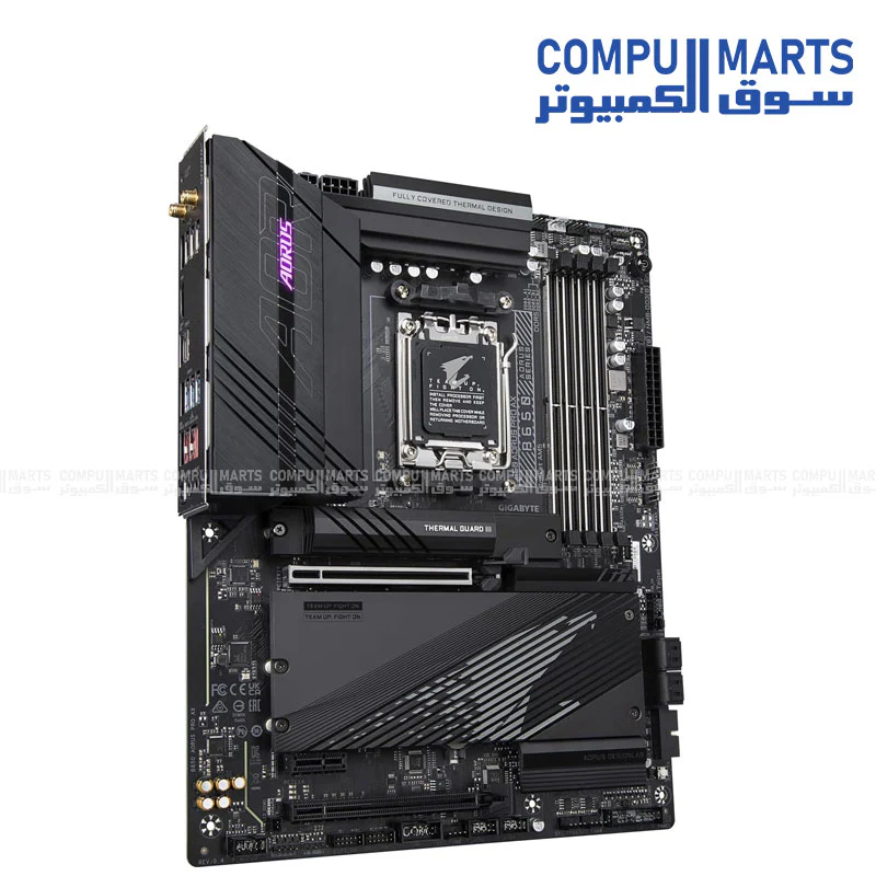 GIGABYTE B650M AORUS PRO AX – AMD AM5 Micro-ATX DDR5 Motherboard with PCIe 5.0, Wi-Fi 6E & RGB Fusion - Image 3