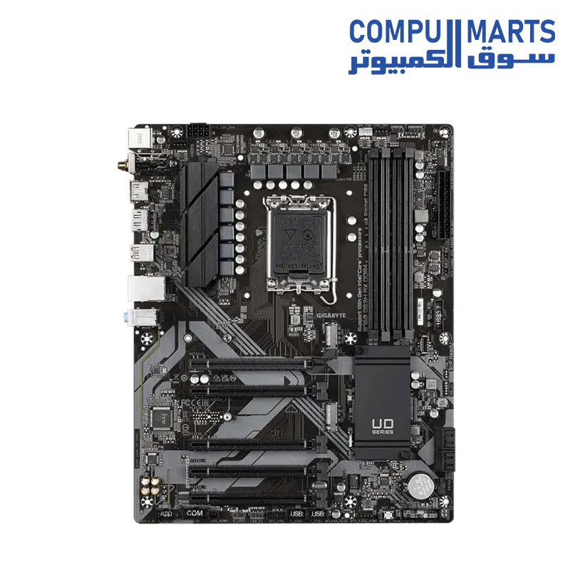 GIGABYTE B760 DS3H AX Motherboard – Intel LGA1700 – ATX – DDR4 – PCIe 4.0 – M.2 – WiFi 6 – Bluetooth – USB 3.2 – Supports Intel 14th / 13th / 12th Gen - Image 2