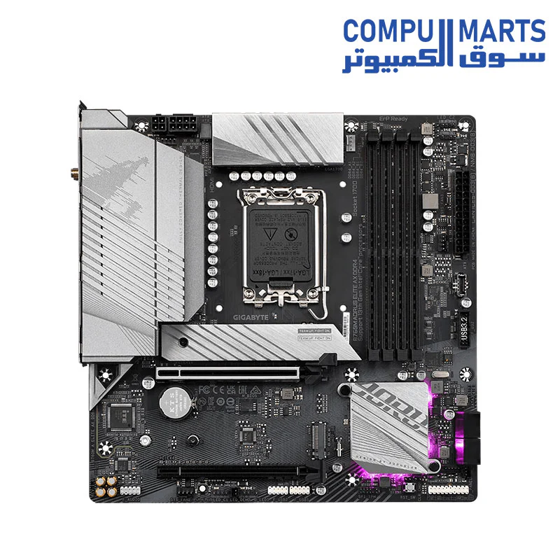 GIGABYTE B760M AORUS ELITE AX DDR4 Motherboard - Image 2