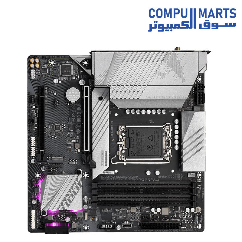 GIGABYTE B760M AORUS ELITE AX DDR4 Motherboard - Image 5