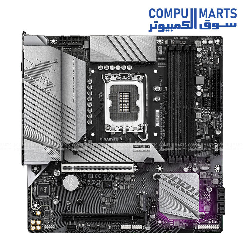 GIGABYTE B760M AORUS ELITE WiFi 6E DDR4 GEN5 – Micro‑ATX LGA 1700 | PCIe 5.0 | DDR4 XMP 5333MT/s+ | Dual M.2 | 2.5G LAN & WiFi 6E - Image 2
