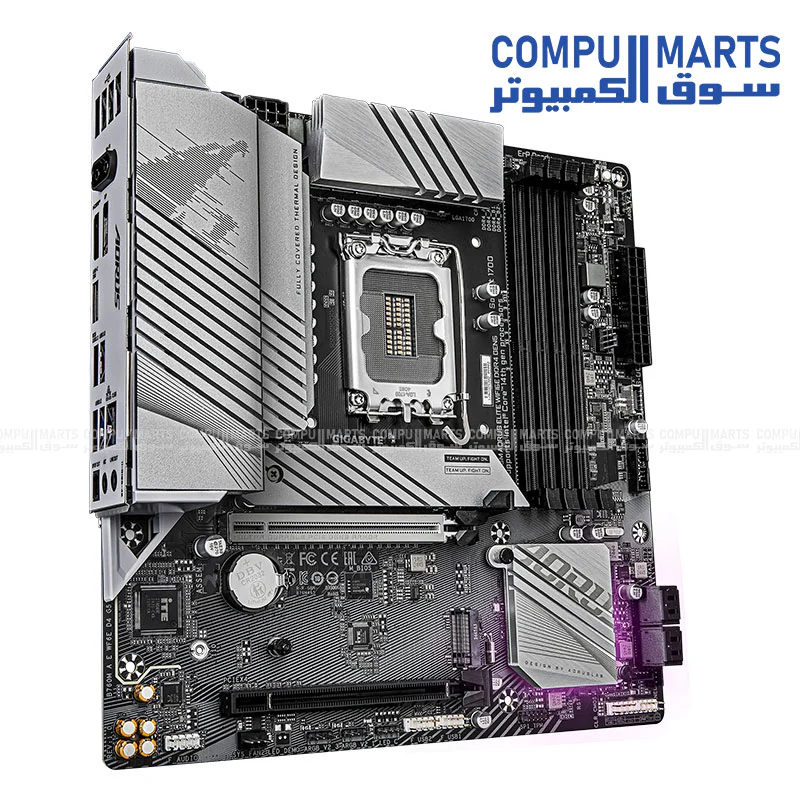 GIGABYTE B760M AORUS ELITE WiFi 6E DDR4 GEN5 – Micro‑ATX LGA 1700 | PCIe 5.0 | DDR4 XMP 5333MT/s+ | Dual M.2 | 2.5G LAN & WiFi 6E - Image 3