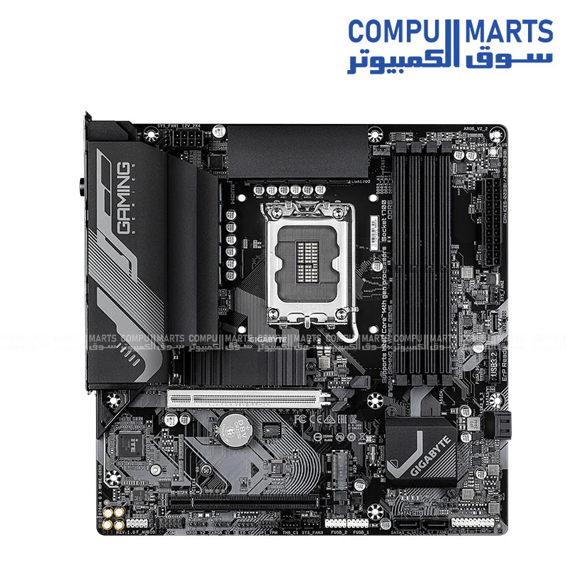 GIGABYTE B760M GAMING X WiFi6E Gen5 – LGA1700 Micro-ATX DDR5 Motherboard with PCIe 5.0 & Wi-Fi 6EV - Image 2