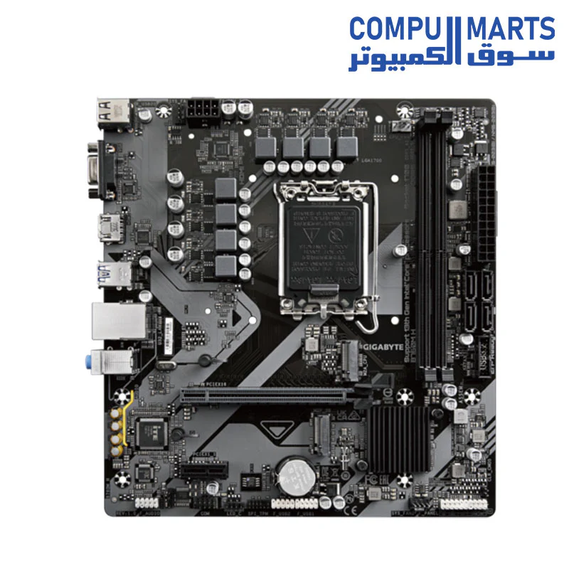 GIGABYTE B760M H Motherboard – Intel LGA1700 – Micro-ATX – DDR4 – PCIe 4.0 – M.2 – HDMI / DisplayPort – USB 3.2 – Supports Intel 14th / 13th / 12th Gen - Image 3